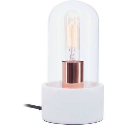 Lamonte Bell Lamp with White Marble Base - White