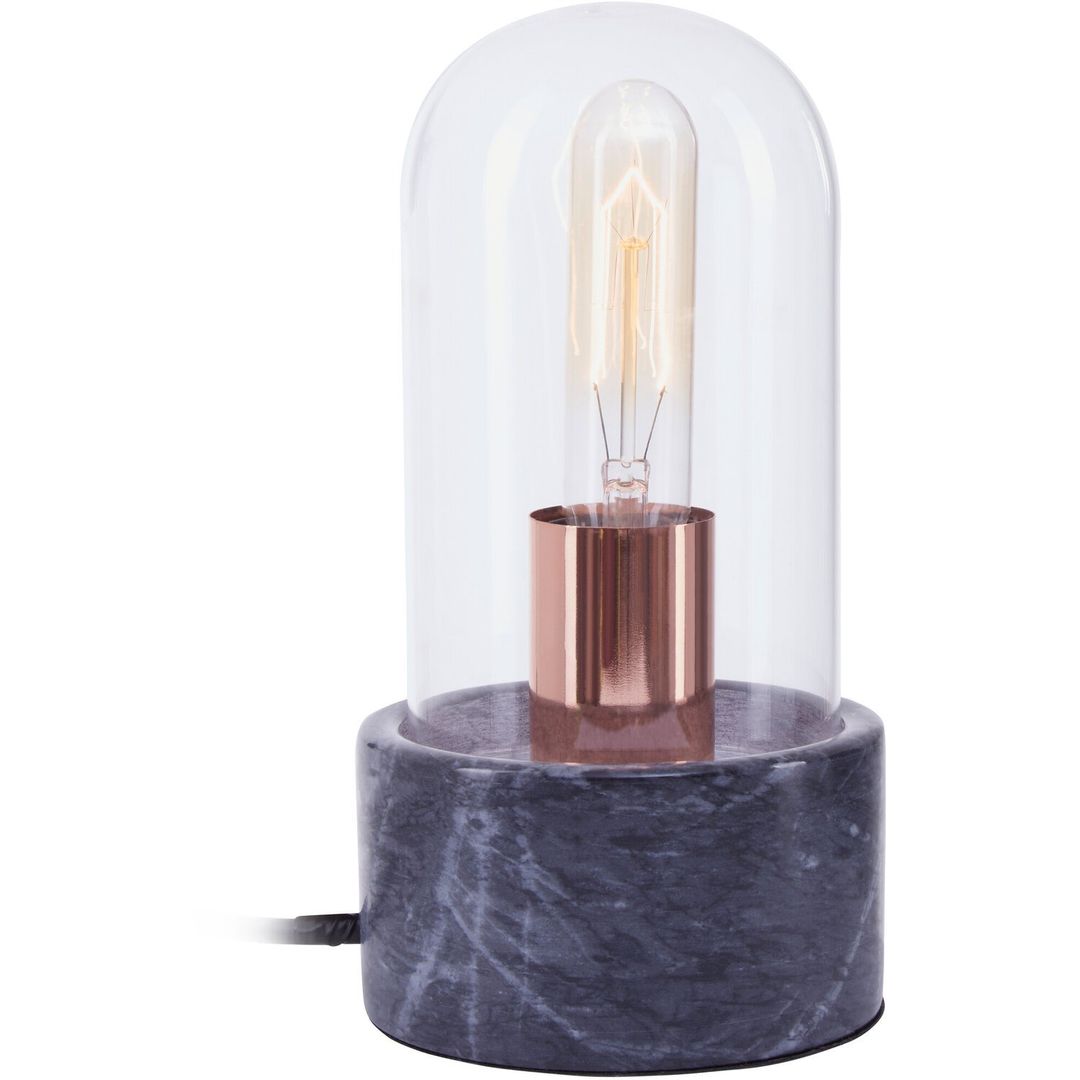 Lamonte Bell Lamp with Black Marble Base - Black - Image 1