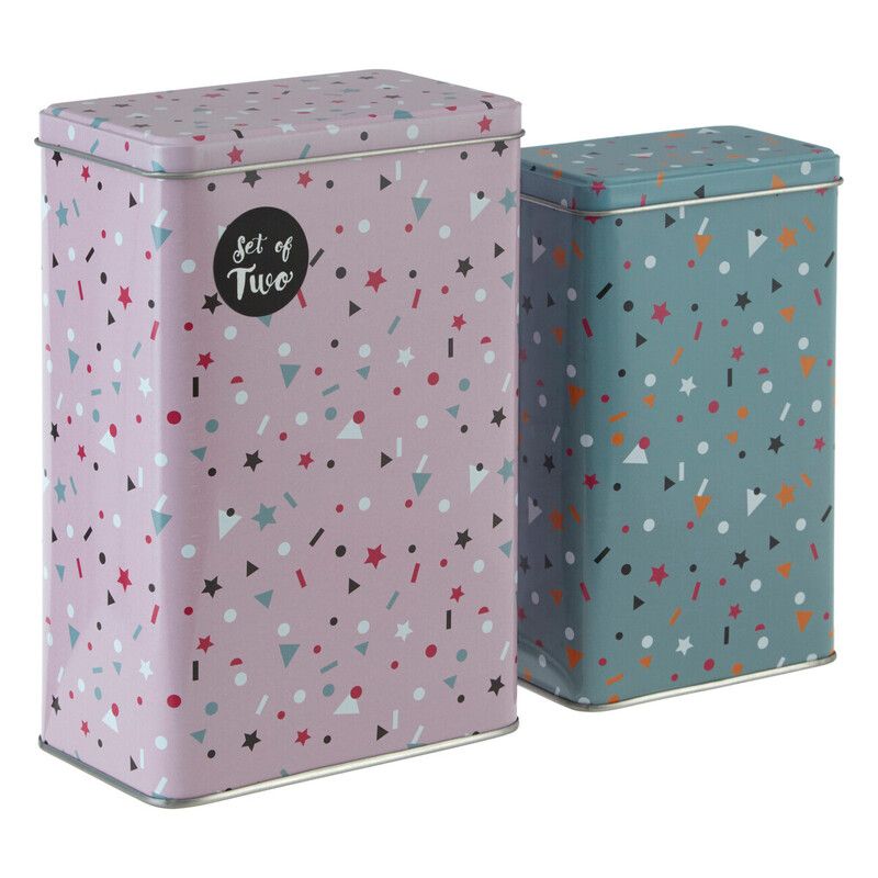 Paice Set of 2 Stellar Storage Canisters - Multicolour - Image 1