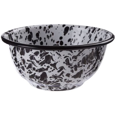 Hygge Small Metal Bowl - Black, White