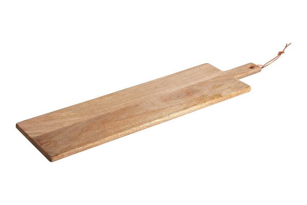 Kolkata Small Mango Wood Paddle Chopping And Serving Board - Natural