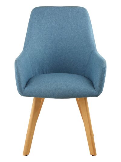 Stockholm Blue Dining Chair with Angular Legs - Blue