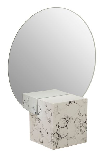Mimo Round Mirror - White
