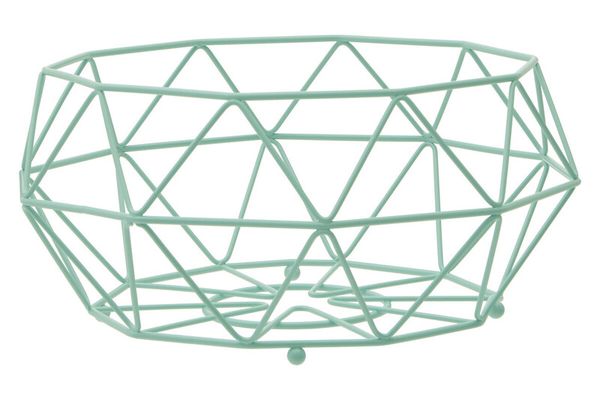 Kuper 3 Tier Rose Gold Finish Fruit Basket - Green