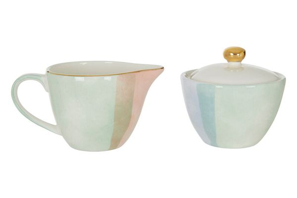 Colour Of Paradise Sugar Pot And Creamer - Assorted