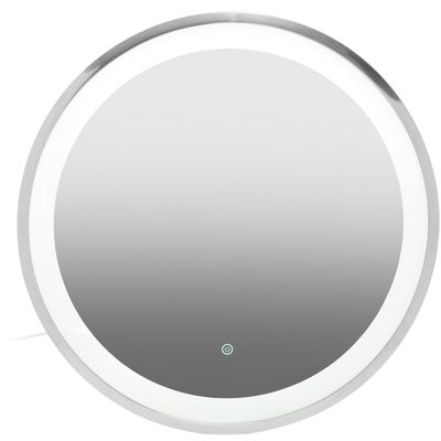 Orsina Avelino Illuminated Silver Round Mirror - Thumbnail 2