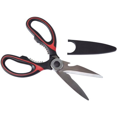 Zing Black And Red Scissors - Black