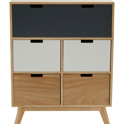Watson Tri Colour Chest of Five Drawers