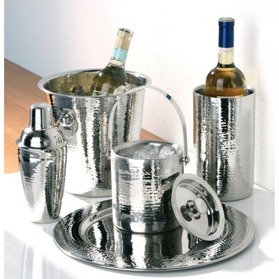 Martel 500ml Cocktail Shaker With Hammered Effect - Silver