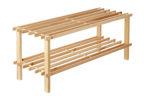 Arla Natural And Cedar Wood 2 Tier Shoe Rack
