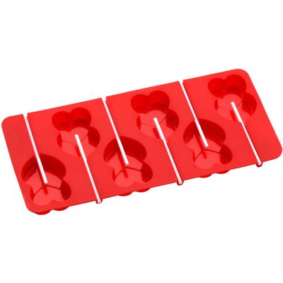 Hallie 6 Heart Moulds And 12 Sticks Cake Pop Mould - Red - Thumbnail 2