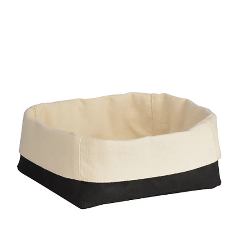 Black And Cream Folded Design Bread Basket - Cream - Image 1