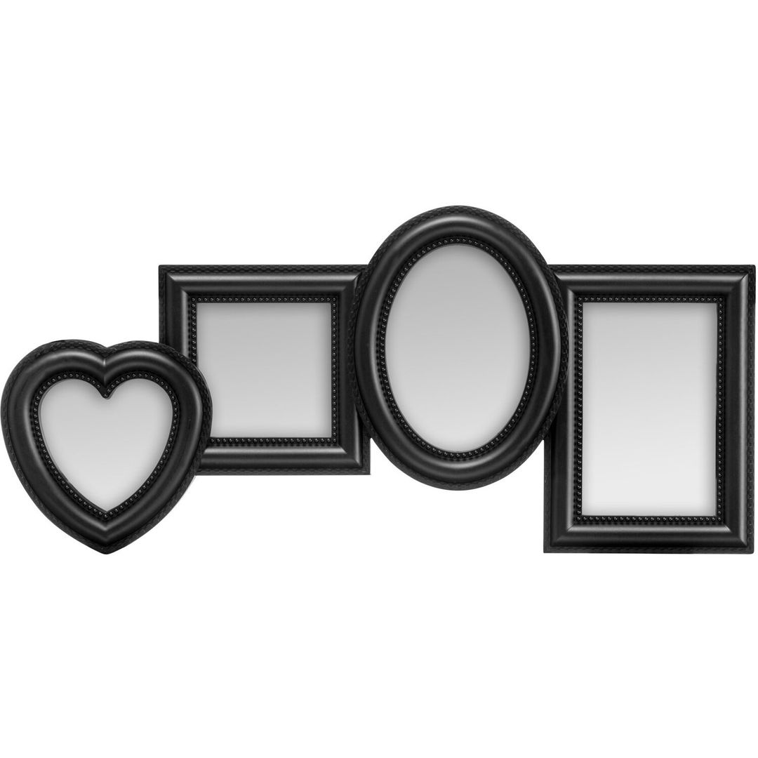 Maren 4 Photo Black Plastic Photo Frame - Black - Image 1
