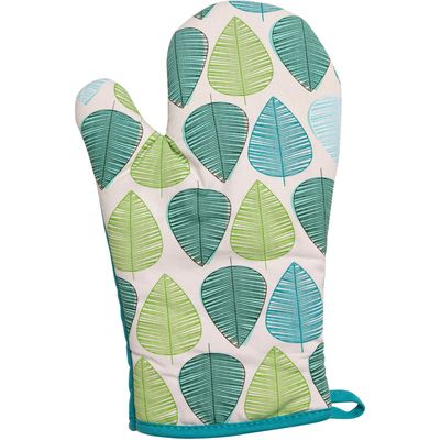 Green Leaf Single Oven Glove - Green
