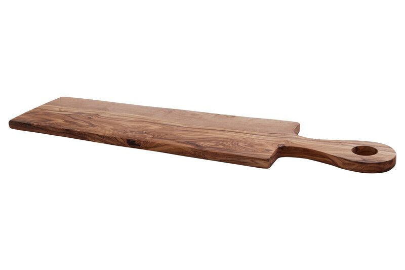 Kora Rectangular Padle Serving Board in Olive Wood - Brown - Image 1