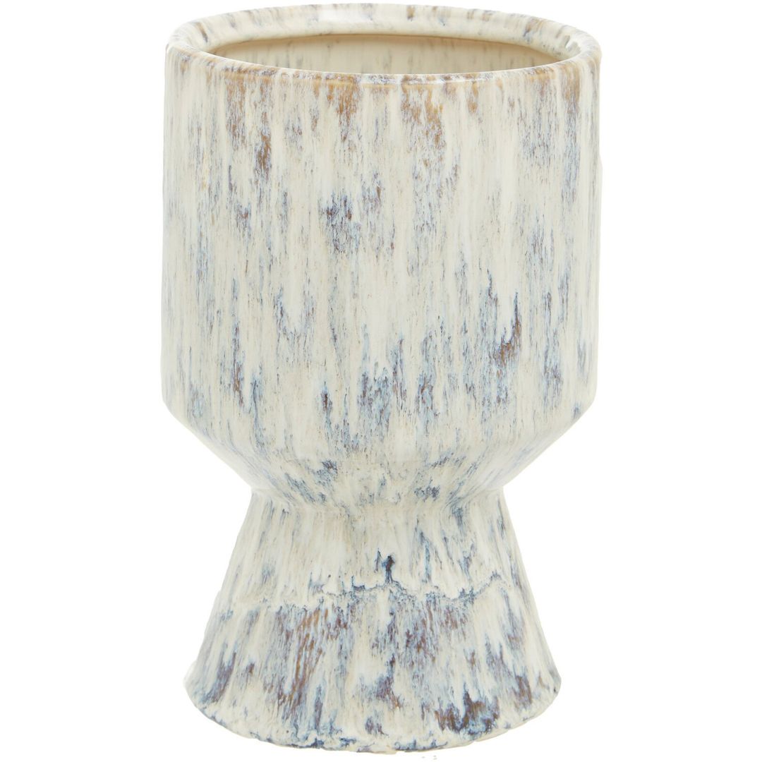 Shai Small Beige Speckled Planter - Beige - Image 1