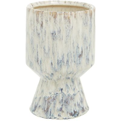 Shai Small Beige Speckled Planter - Beige