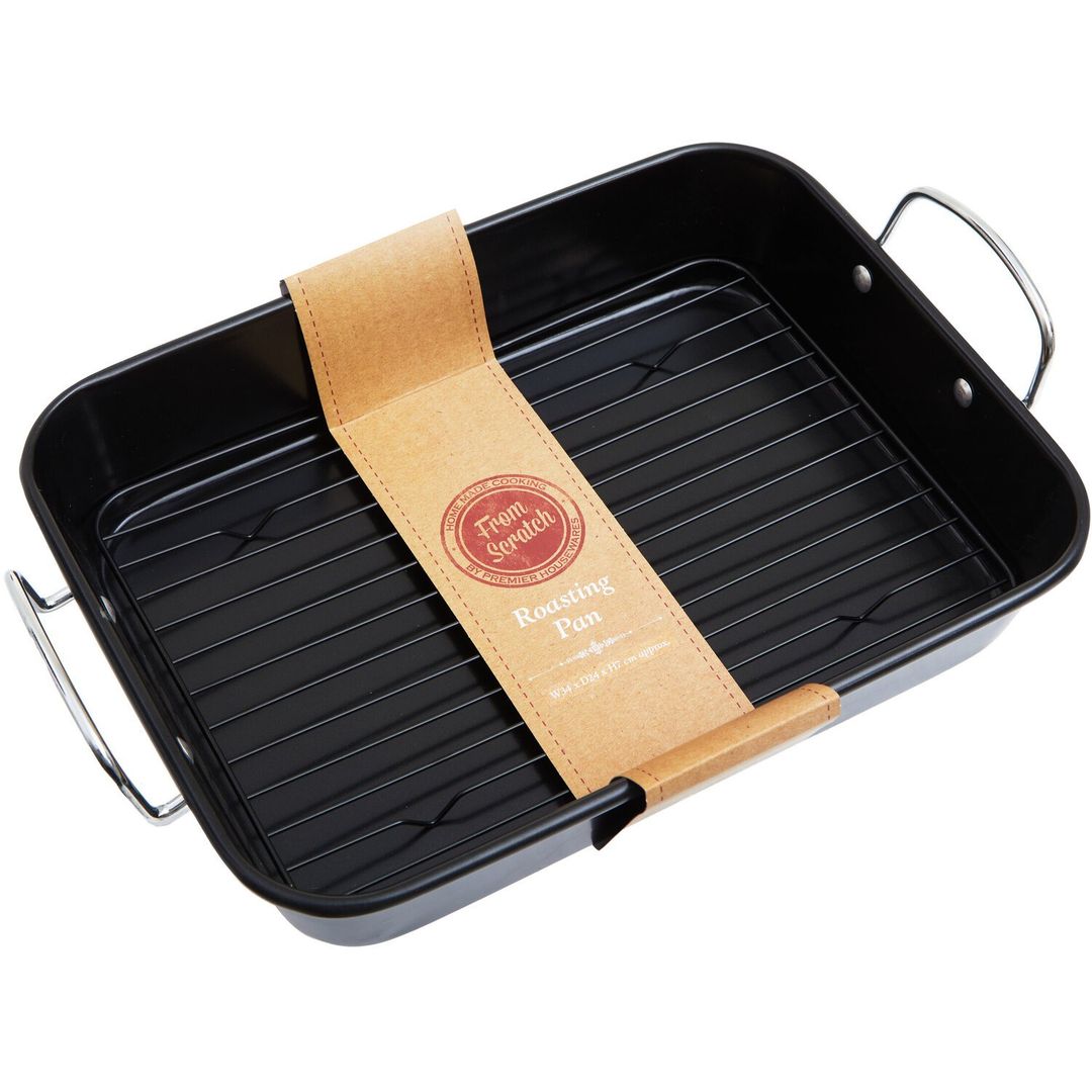 From Scratch Small Rectangular Roasting Pan - Black - Image 1