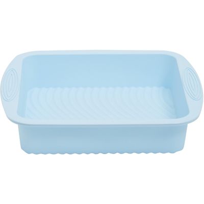 Zing Pastel Blue Square Cake Mould - Blue - Thumbnail 2