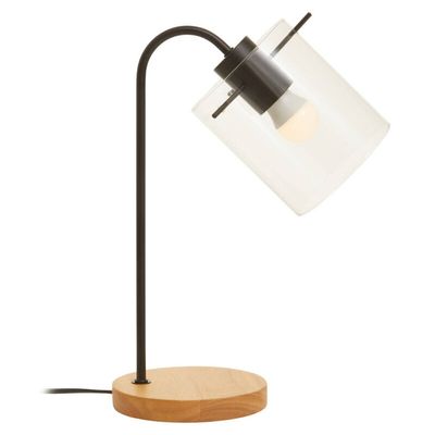 Stockholm Matte Black Curved Table Lamp - Black