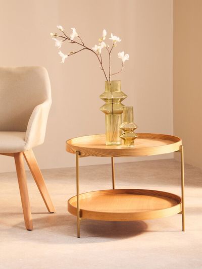 Viborg Two Tier Side Table - Brown
