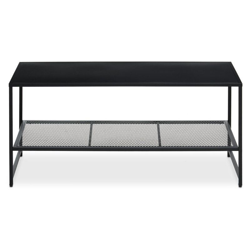 Acero Black Metal Coffee Table - Black - Image 1