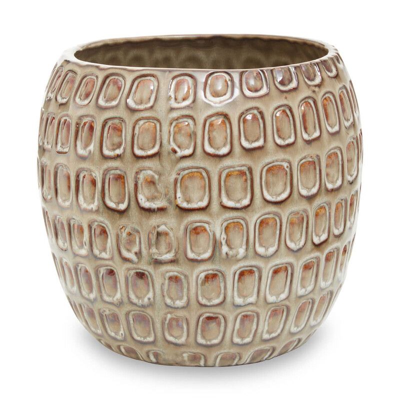 Yana Large Ceramic Planter - Cream - Image 1