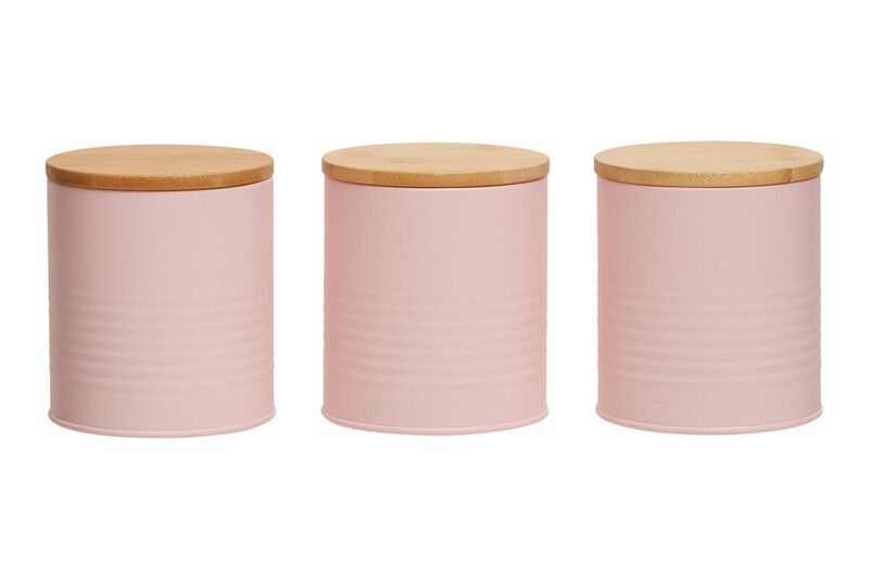 Set Of Three Alton Pink Cannisters - Pink - Image 1
