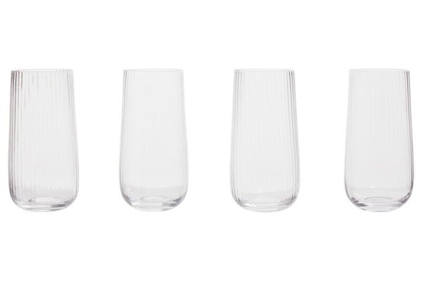 Lyle Set of Four Hi Ball Glasses - Transparent