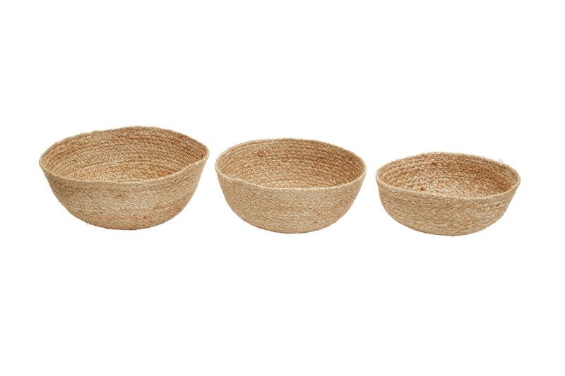 Lidi Set Of Three Jute Baskets - Image 1