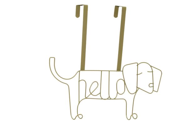 Kirby Gold Finish Sausage Dog Hanger - Gold