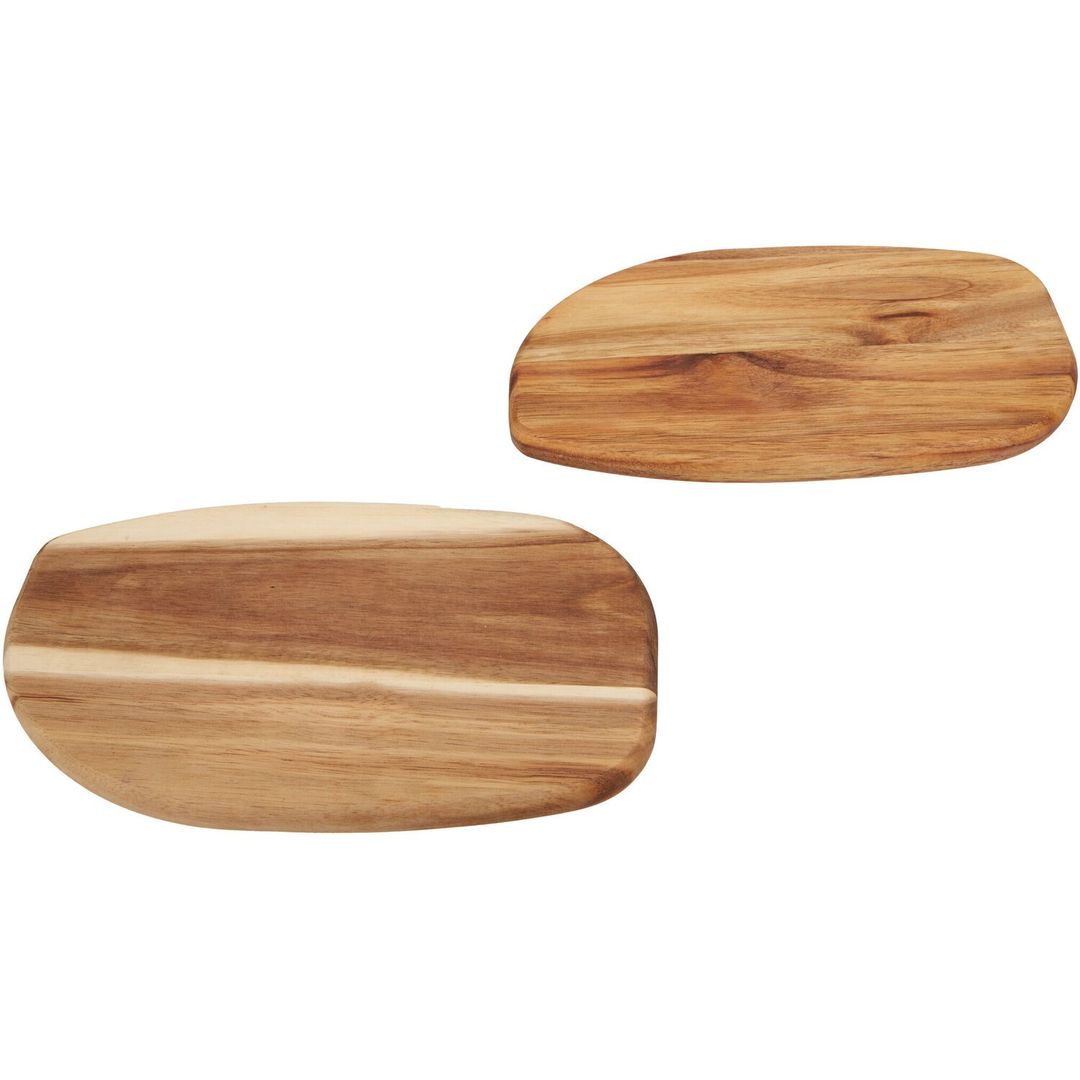 Kora Acacia Set Of 2 Serving And Chopping Board - Natural - Image 1