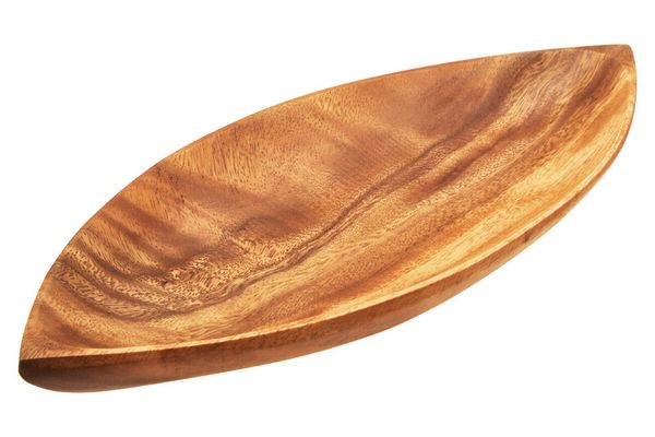 Kora Acacia Large Leaf Platter - Natural