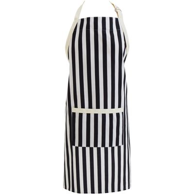 Stripe Apron - Black, White