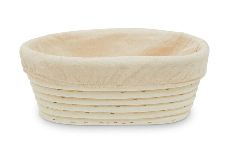 Smith Rattan Oblong Bread Proofing Basket - Cream - Image 1