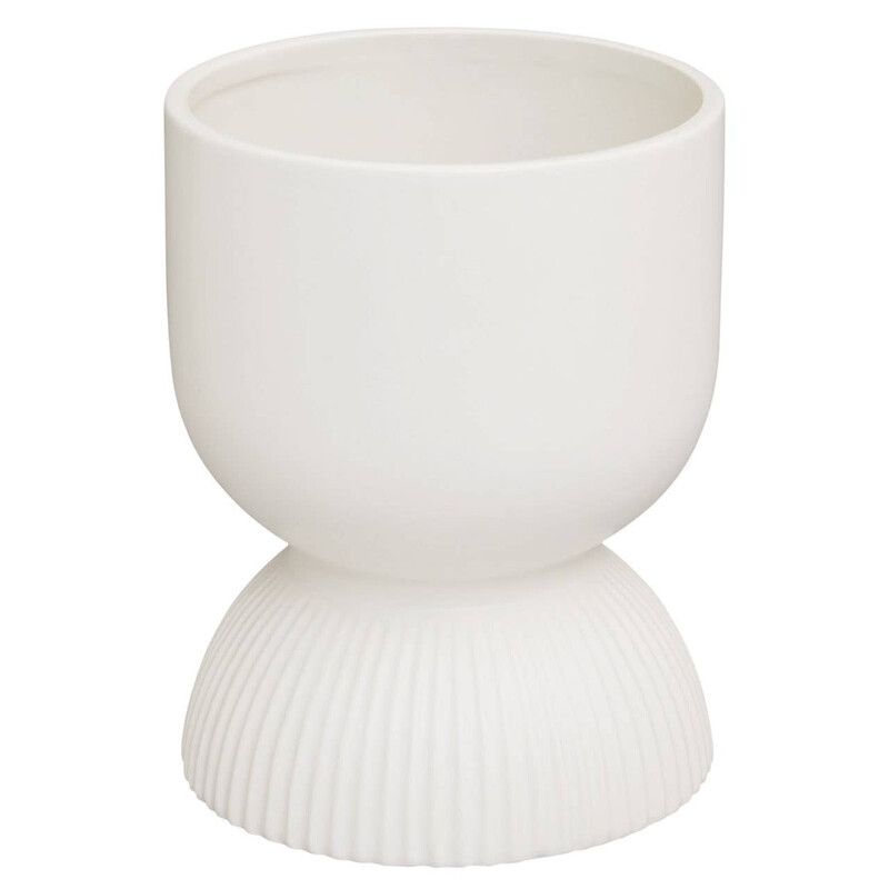 Fia White Planter - White - Image 1