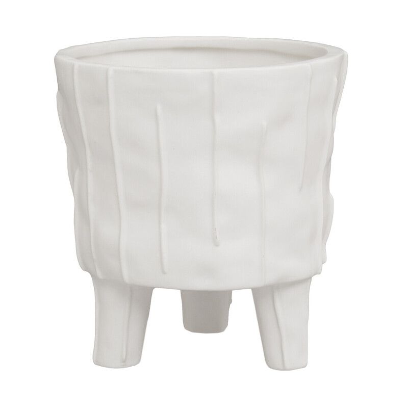 Fara White Large Planter - White - Image 1