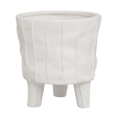 Fara White Large Planter - White