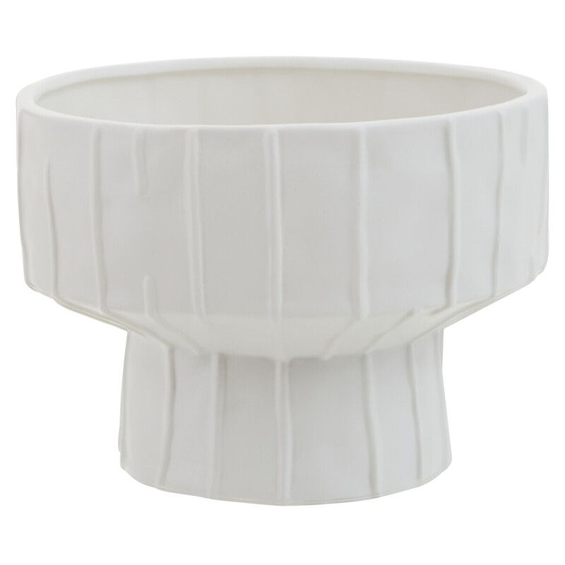 Esma Small Ribbed Blue Glass Vase - Dolomite 100% - Image 1