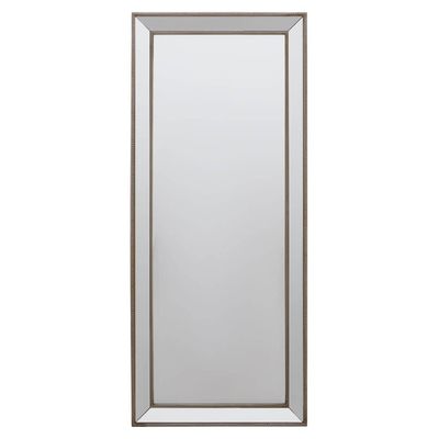 Hilda Antique White Baroque Style Wall Mirror - Transparent