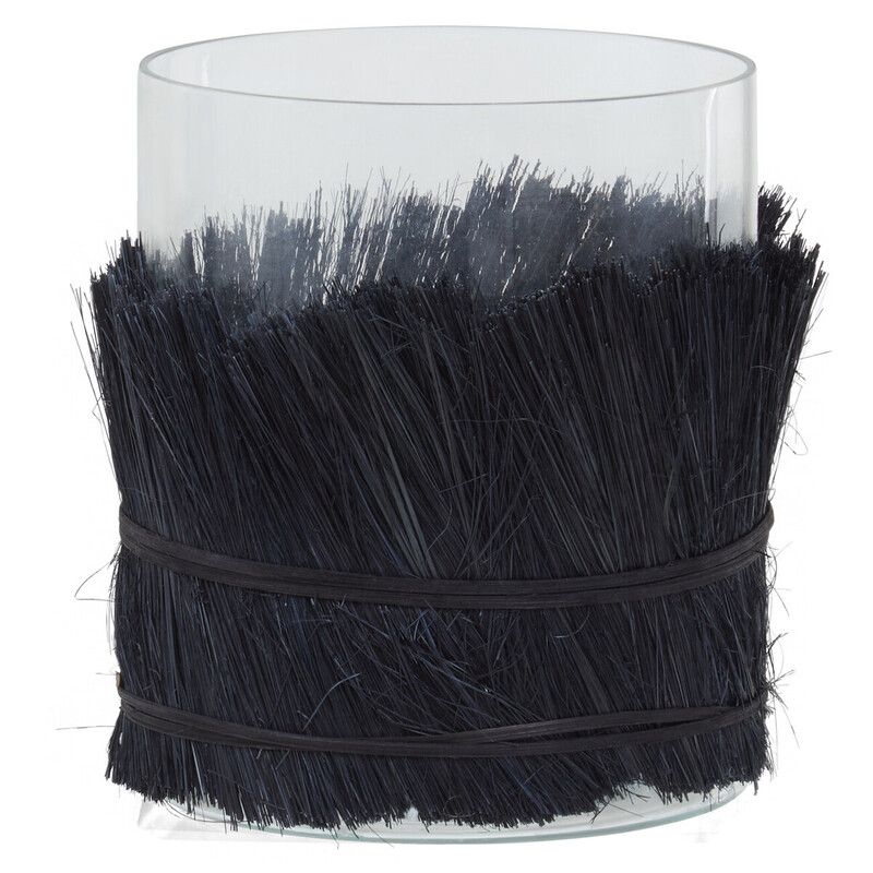 Kuta Black Medium Candle Holder - Black - Image 1