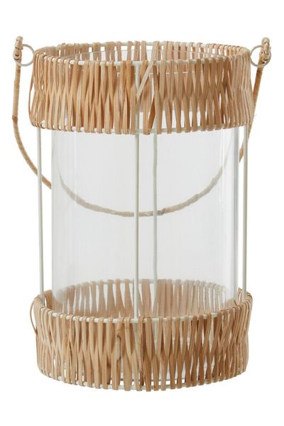 Kuta Natural And White Large Lantern