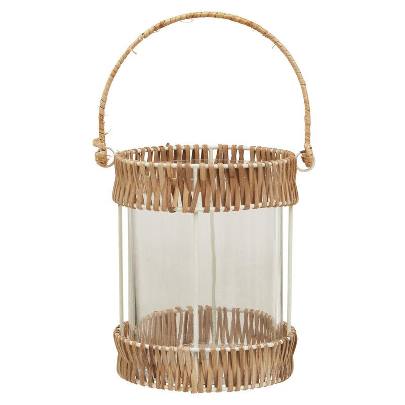 Kuta Natural And White Small Lantern - Image 1