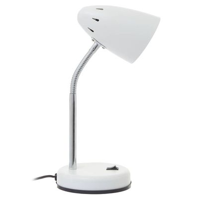 Flexi Matte White Desk Lamp - White