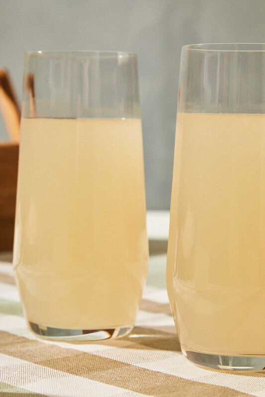 Ada Set Of 4 Crystal High Ball Glasses - Transparent - Image 1