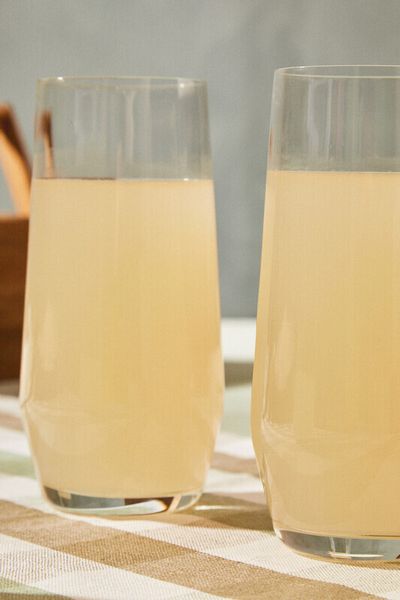 Ada Set Of 4 Crystal High Ball Glasses - Transparent