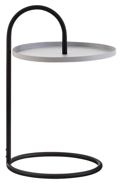 Trosa Grey And Black Hanging Top Side Table - Grey - Thumbnail 2