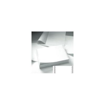 ValueX Listing Paper 11inx241mm 2 Part Plain Perforated NCR 56gsm White (Pack 1000) M18