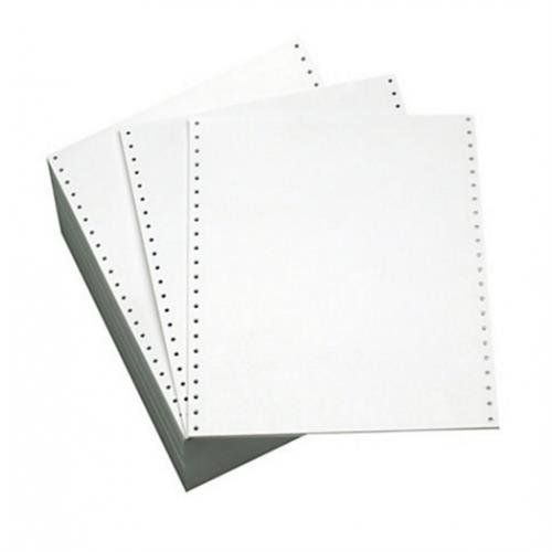 ValueX Listing Paper 11inx241mm 3 Part Plain Perforated NCR 60gsm White/Pink/Yellow (Pack 700) M71 - Image 1