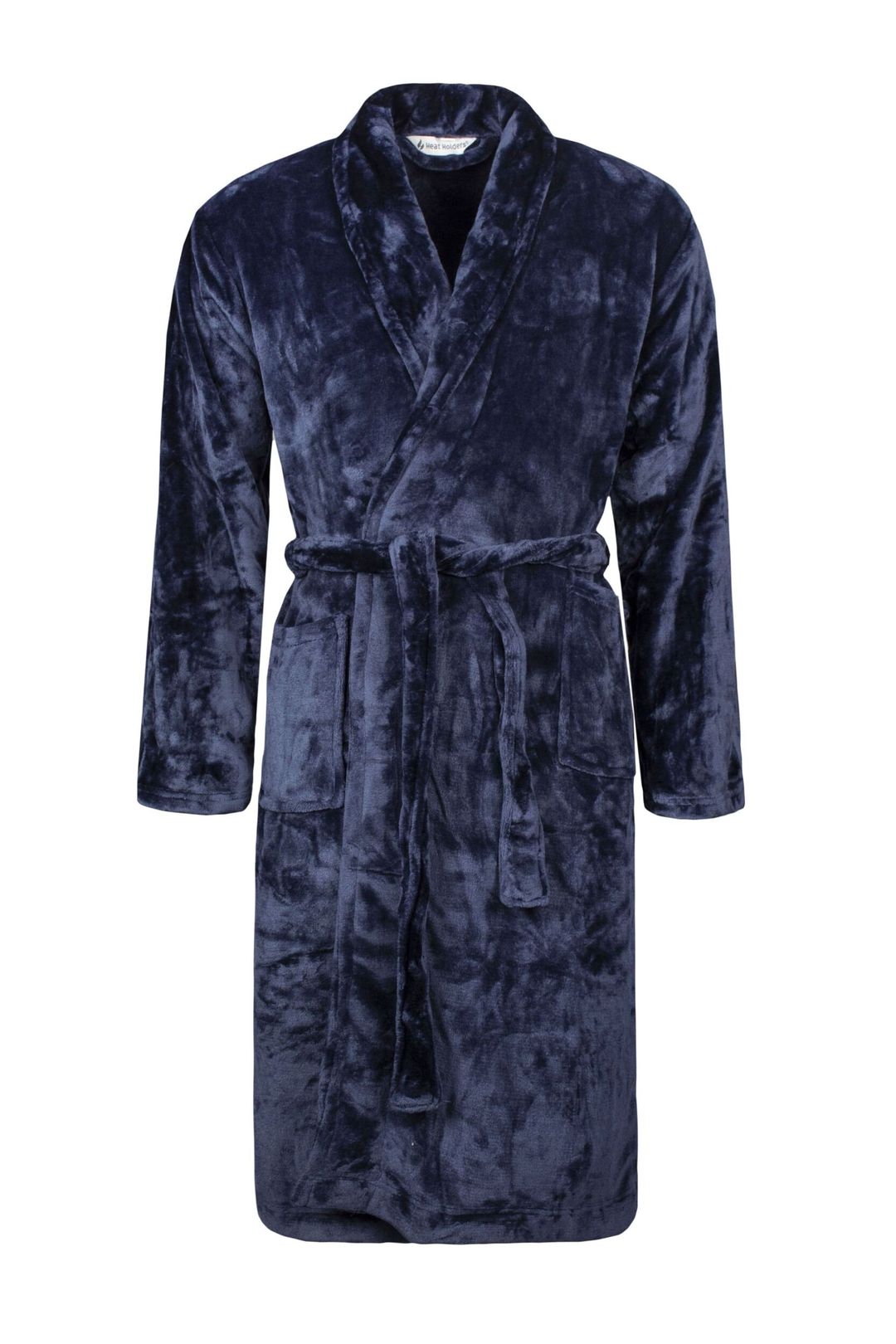 Soft Warm Mens Dressing Gown - Navy - Image 1